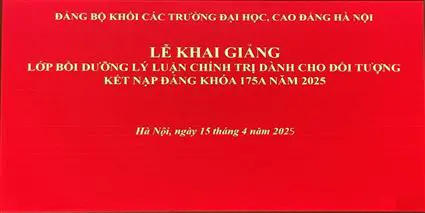 Khai giảng Lớp bồi dưỡng Lý luận chính trị dành cho đối tượng kết nạp đảng khóa 175A năm 2025